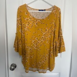 Floral Yellow Top